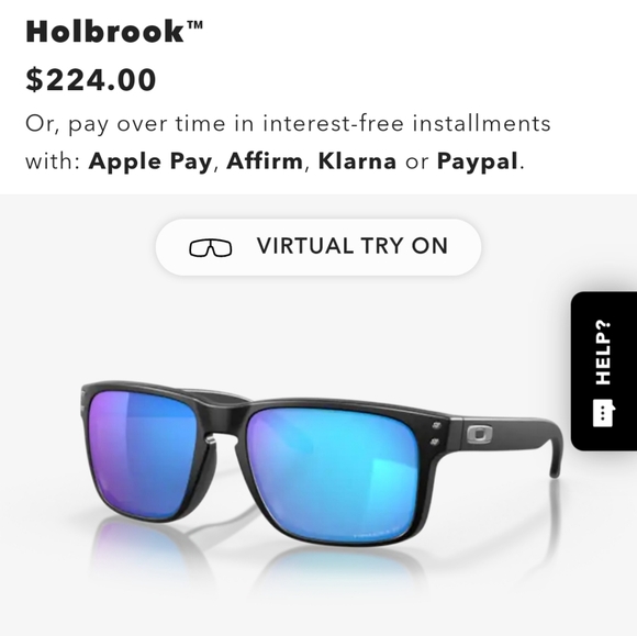 OAKLEY HOLBROOK Saphire Prizm Polarized Sunglasses - Picture 1 of 6